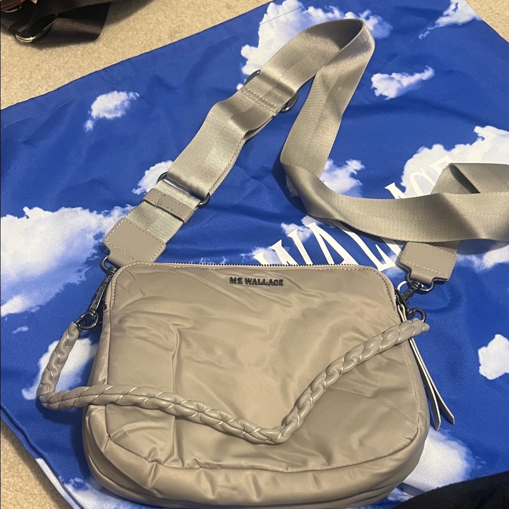 MZ Wallace Beige Crossbody Bag